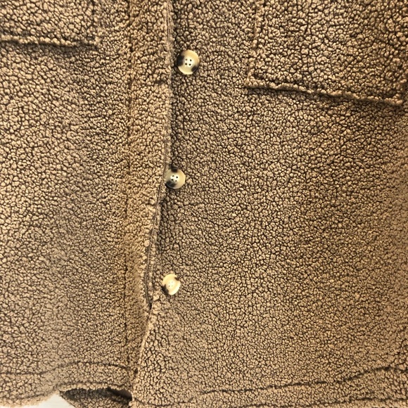 Good American teddy coat, tan, NWT - Picture 7 of 16